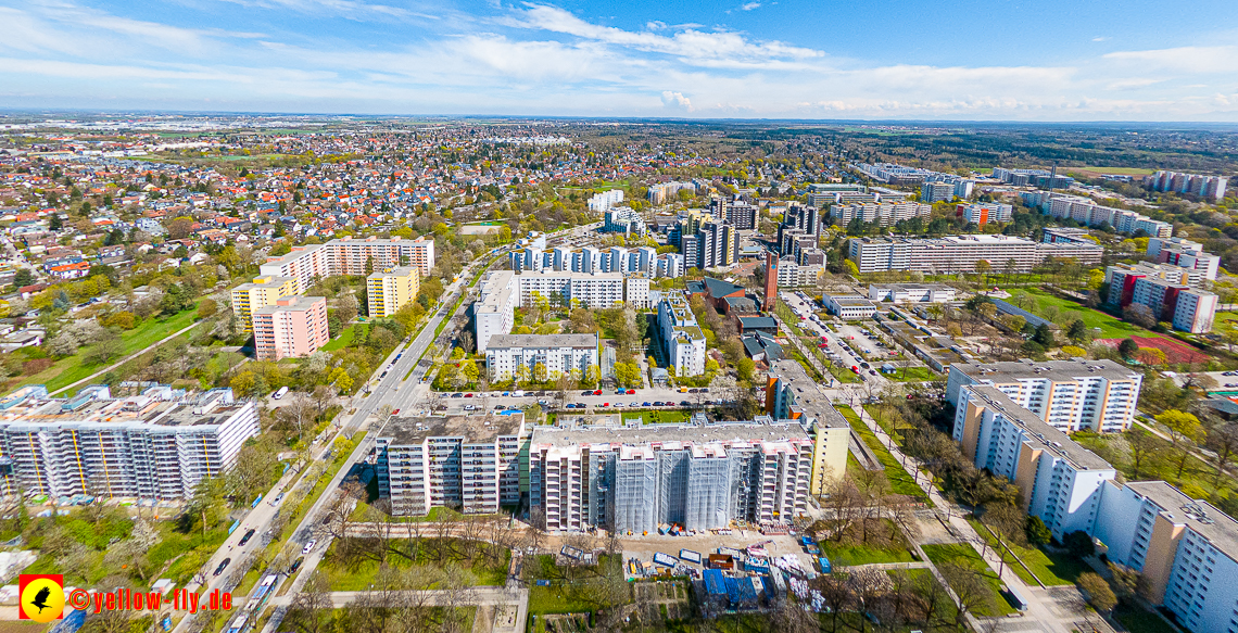 21.04.2023 - Baustelle der Großsanierung Kurt-Eisner-Straße in Neuperlach